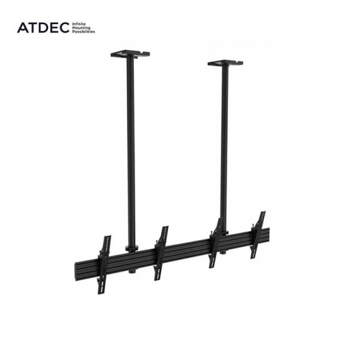 Atdec 2x1 Ceiling Mount Menu Board Display Kit with Tilt