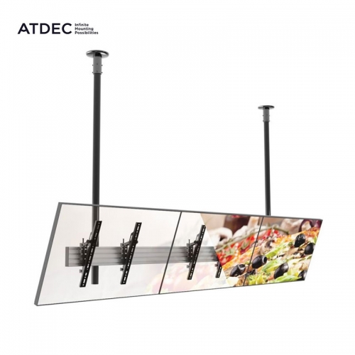 Atdec 3x1 Ceiling Mount Menu Board Display Kit with Tilt