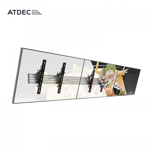 Atdec 3x1 Wall Mount Menu Board Display Kit with Tilt