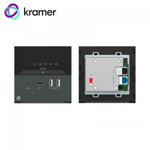 Kramer USB-C over HDBaseT Wallplate - Black