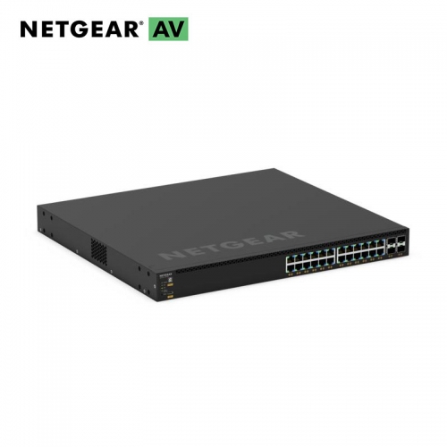 Netgear 28-Port with 24 x 1G POE+ & 4 x 10GBASE-X SFP+ Layer 3 Stackable Fully M