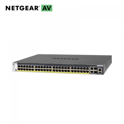 Netgear 48-Port PoE+ with 2 x 10GBASE-T & 2 x SFP+ Layer 3 Stackable Fully Manag