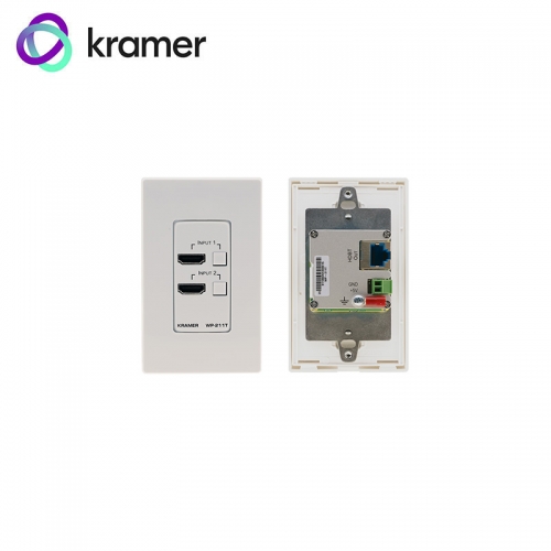 Kramer 2x1 HDMI Switcher to HDBaseT Transmitter Wallplate