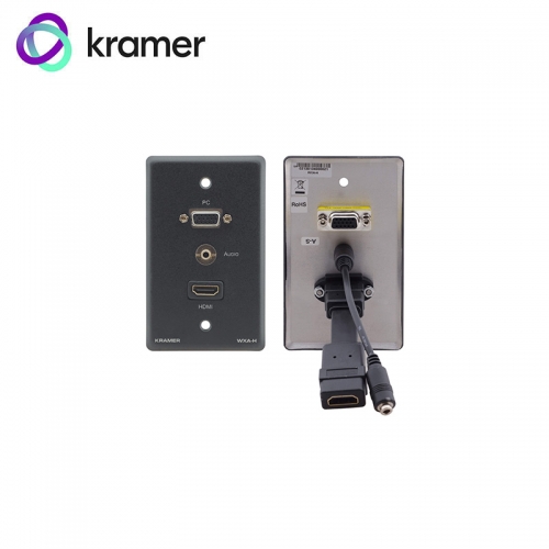 Kramer HDMI / VGA / 3.5mm Audio Wall Plate - Black
