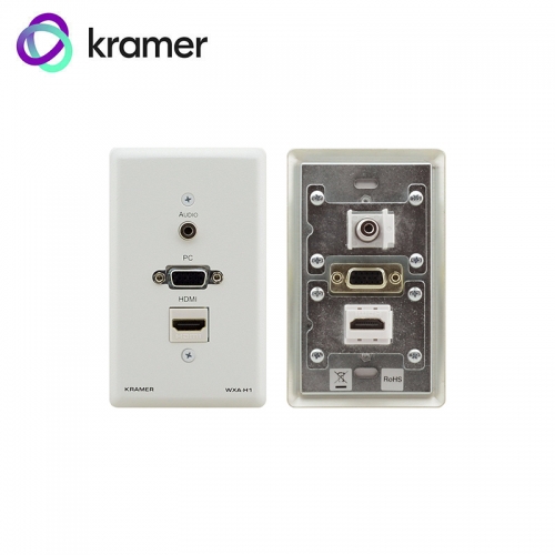 Kramer HDMI / VGA / 3.5mm Audio Wall Plate - White
